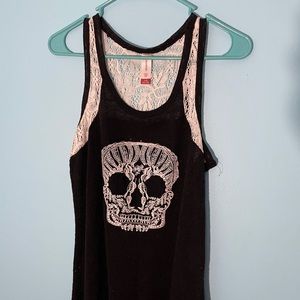 Black and white tank top